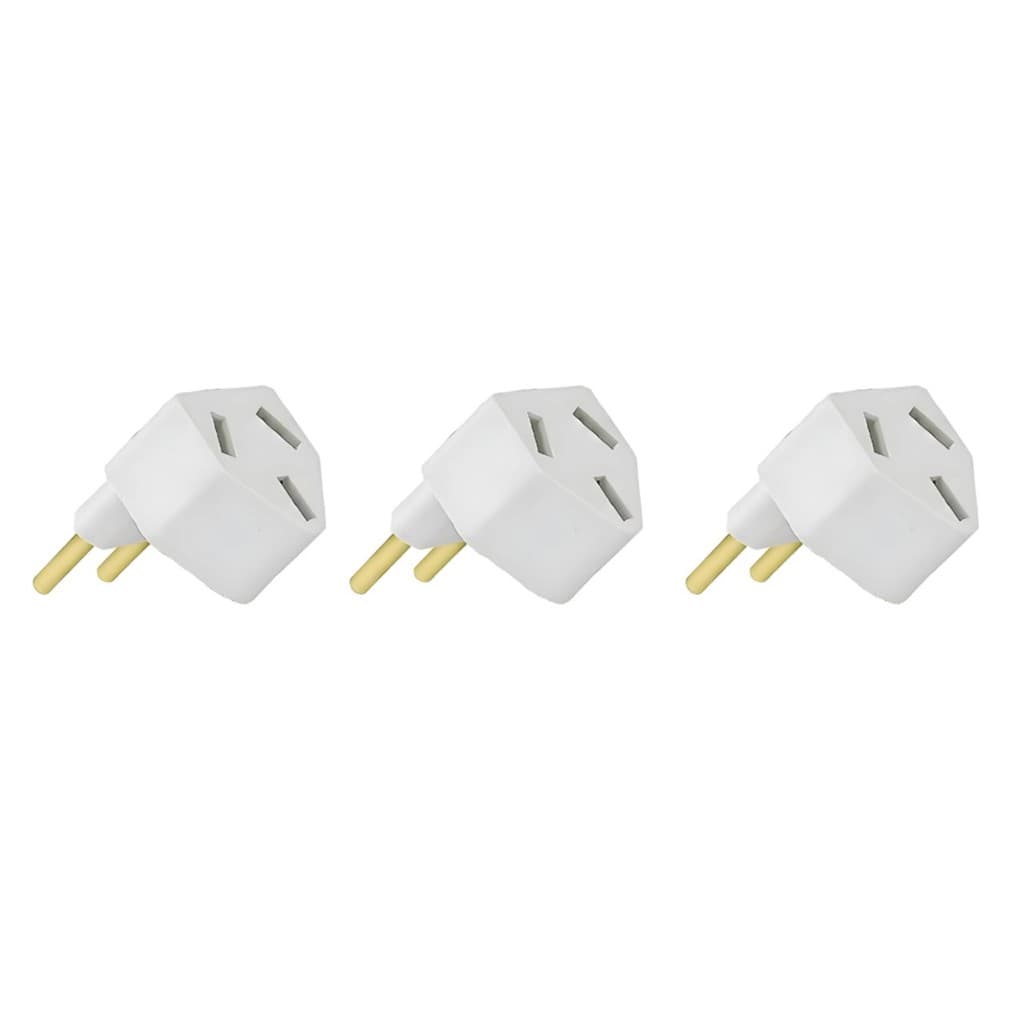 Kit C/ 3 Unid Adaptador Argentino Ar Condicionado Pino Faca Argentina