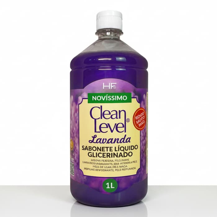 Sabonete Líquido Clean Level Lavanda Hair Fly 1L