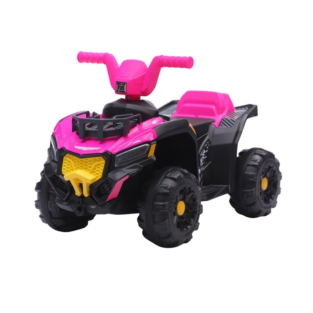 Quadriciclo Infantil Elétrico 6V Adventure Rosa Verde Com Farol De Led e Musica