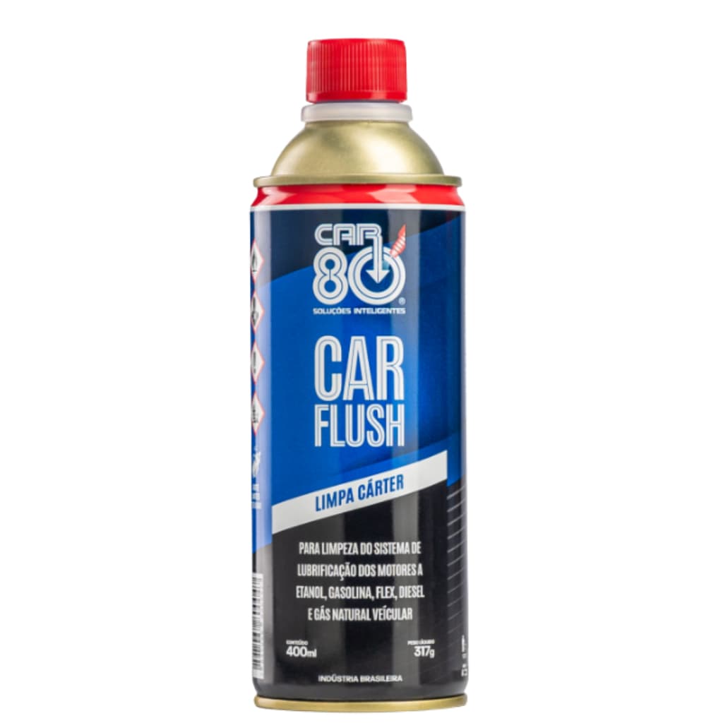 Kit 2 Car Flush Car 80 Limpeza Motor Pré Troca Óleo 400ml Original - Remove Borra Cárter