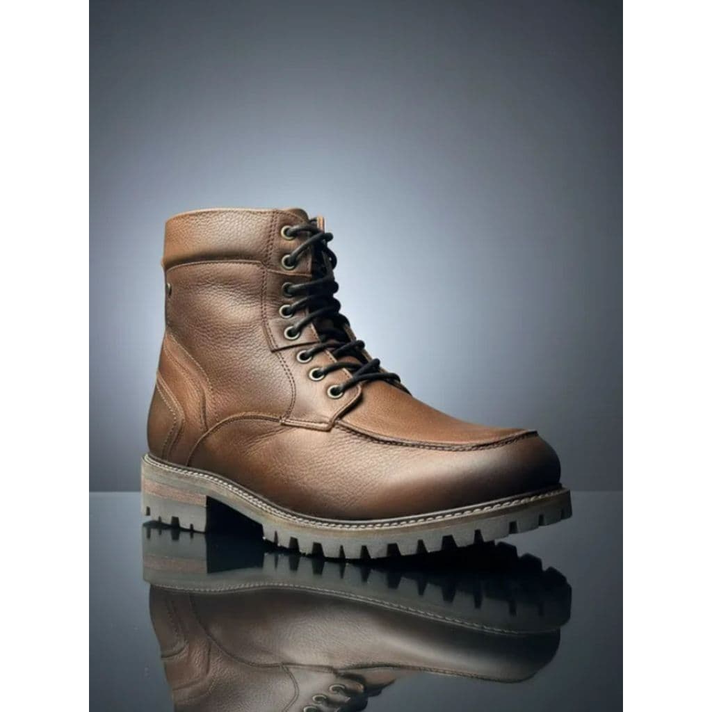 Bota Coturno Centuria Londres em Couro Tan