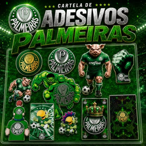 Adesivo Stickers Palmeiras Allians Porco Mancha Verde Palestra Itália Futebol Paulista Palmeiras Barra Funda Palmeirense