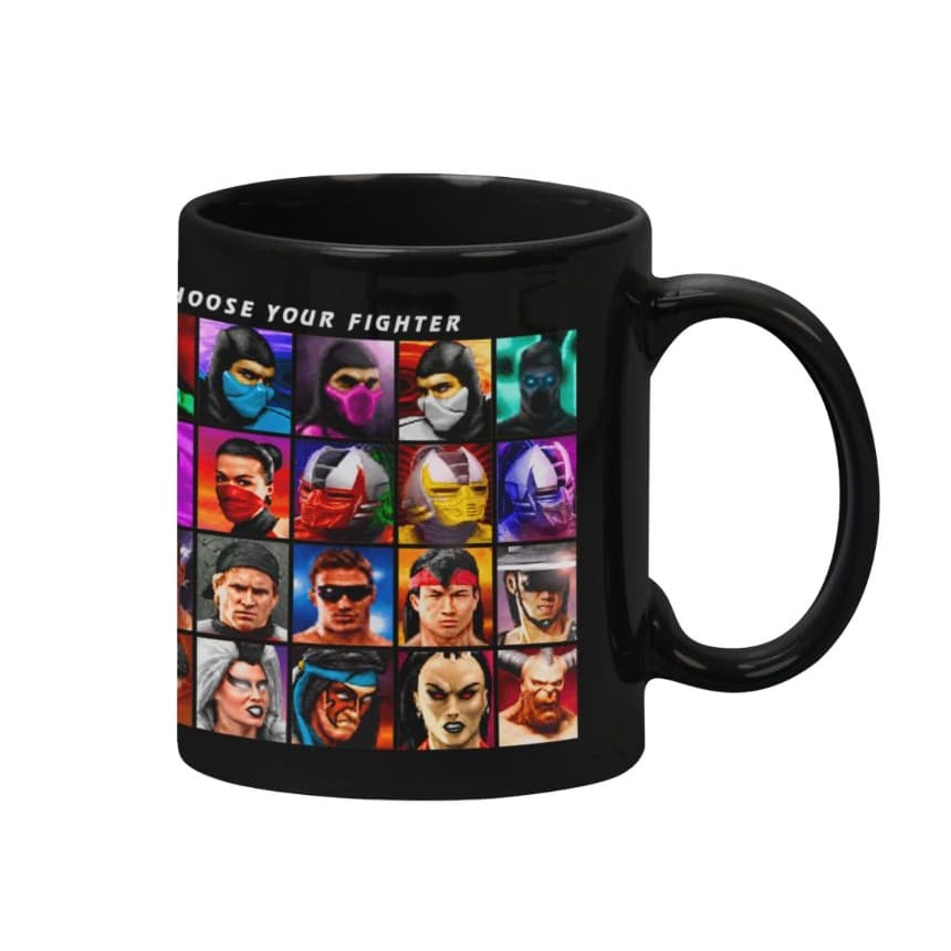 Caneca Gamer B-black - Mortal Kombat Fighter select 325ml
