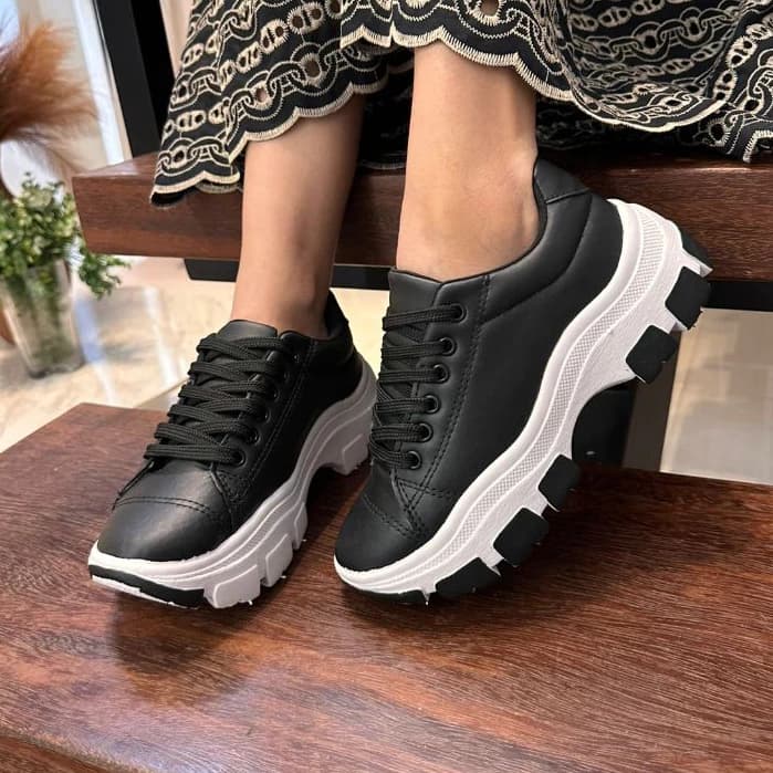 Sapatilha Tênis Feminino Slip On Tratorado Anatômico Flexível Ideal Dia a Dia e Academia65