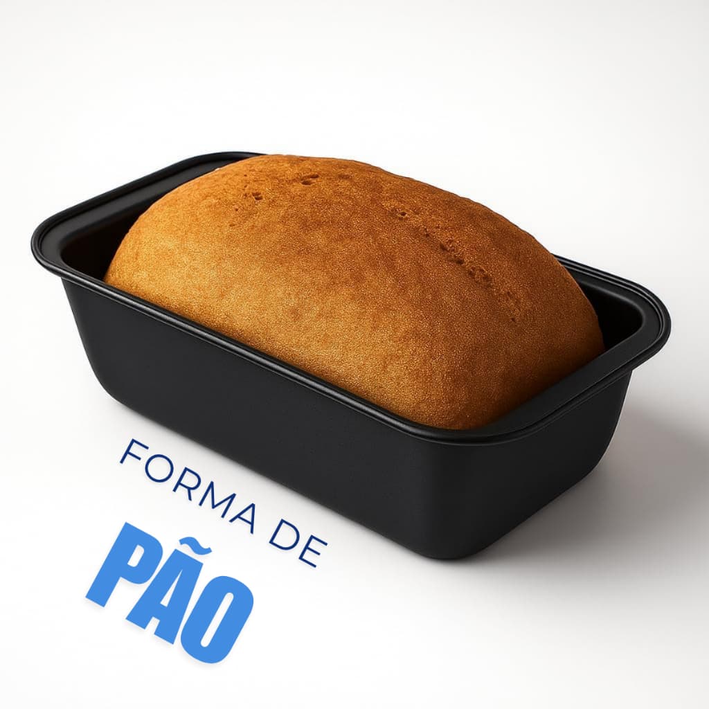 Forma para Pão e Bolo Inglês Antiaderente Aço Carbono Relobraz