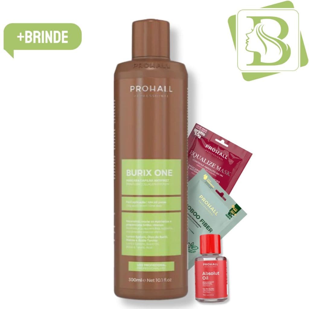 Prohall Burix One 300ml Sem Formol - Escova Semi Definitiva salão