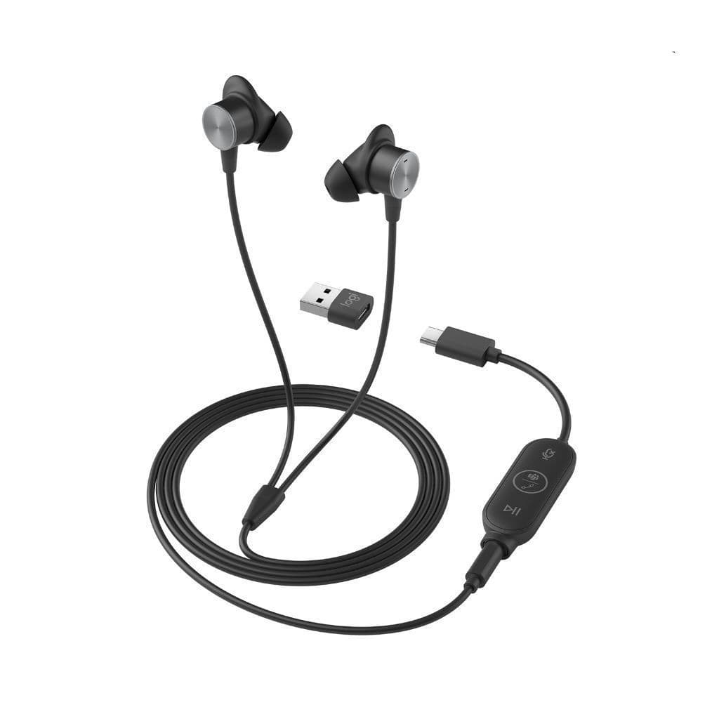Fone Ouvido Logitech Zone Wired Earbuds UC 981-001012