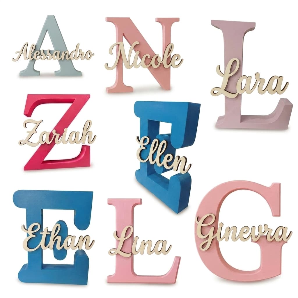 Letra Nome Enfeite Personalizado Decoração Infantil Presente Varias Cores Disponível