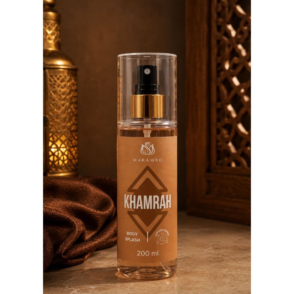 Body Splash Masculino Árabe Khamrah 200ml – Perfume Amadeirado e Sofisticado