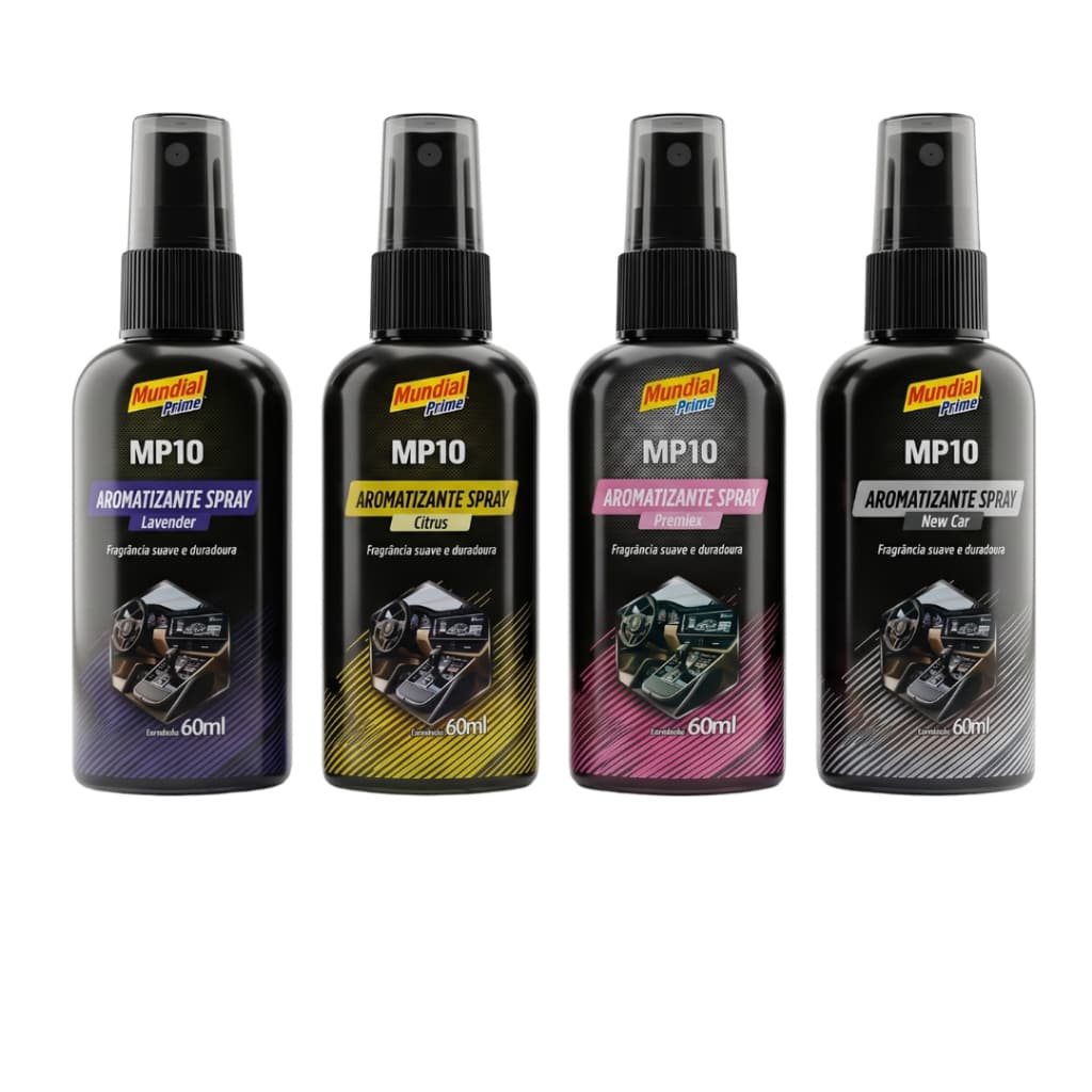 Kit Aromatizador Automotivo Spray MP10 - Diversas Fragrâncias