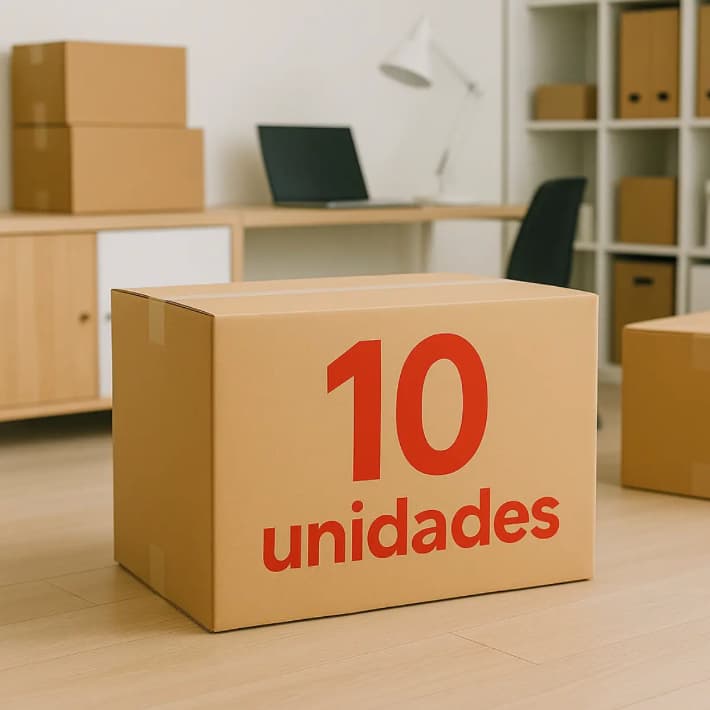 10 Embalagem Papelão 50x30x40 Kit Mudança Ecommerce Melhor Envio Caixa Resistente