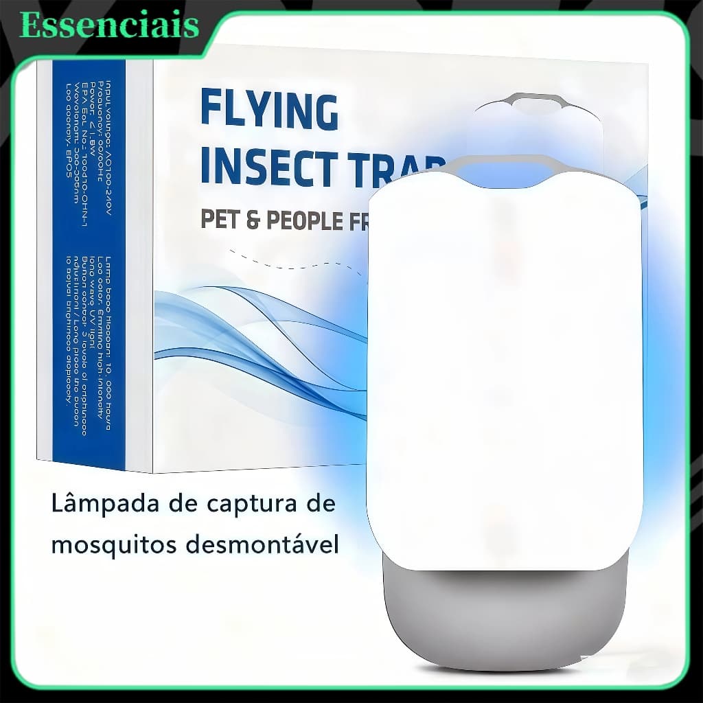 Armadilha para Moscas Plugue + Cartucho – Sem Bagunça, Luz Azul/Ultravioleta Armadilha para Moscas Plugue Interior
