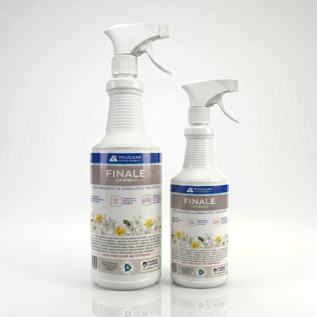 Finale Chá Branco "Cheiro de Rico" Cheirinho de Ambiente Aromatizador Tecido Estofado 1 Litro 500ml