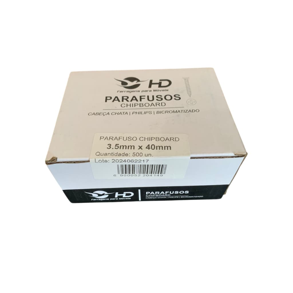 Parafuso Phillips Ciser, LV Ferragens, HD Ferragens 3,5x40 Caixa c/500 unidades