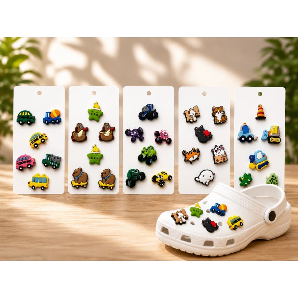 Kit Pins Bottons Charms Emborrachados Para Babuche
