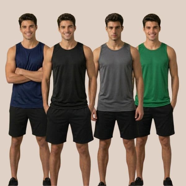 Kit 9 Regatas Masculina Dry Fit Academia Treino Fitness Esportiva Leve