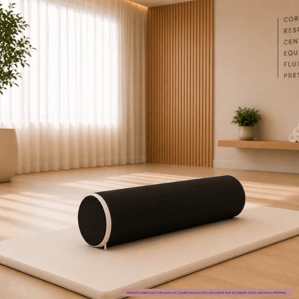 Rolo posicionador ortopédico 20cm x 60cm fisioterapia exercício massagem com capa removível