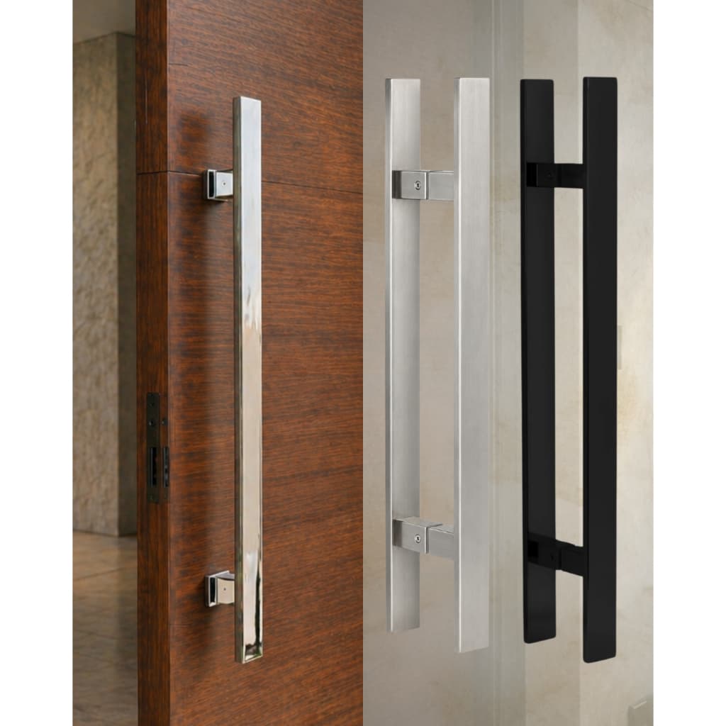 Puxador 40x10 Para Porta Barra Chata 80cm Inox 304 Escovado/Polido/Preto Luxo Não Enferruja Sem Emendas Solda Oculta