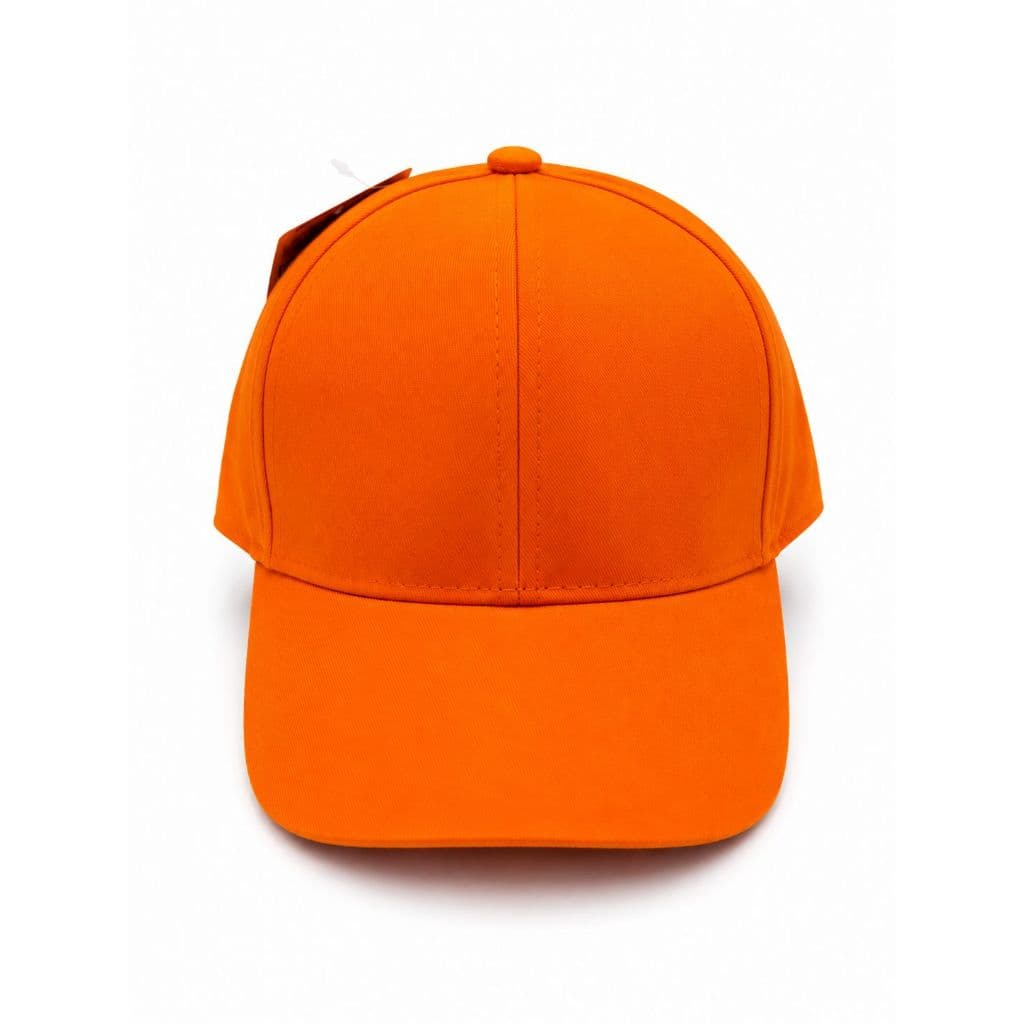 Boné Kids Laranja Aba Curva Ajustável Premium Minimalista Infantil Confortável