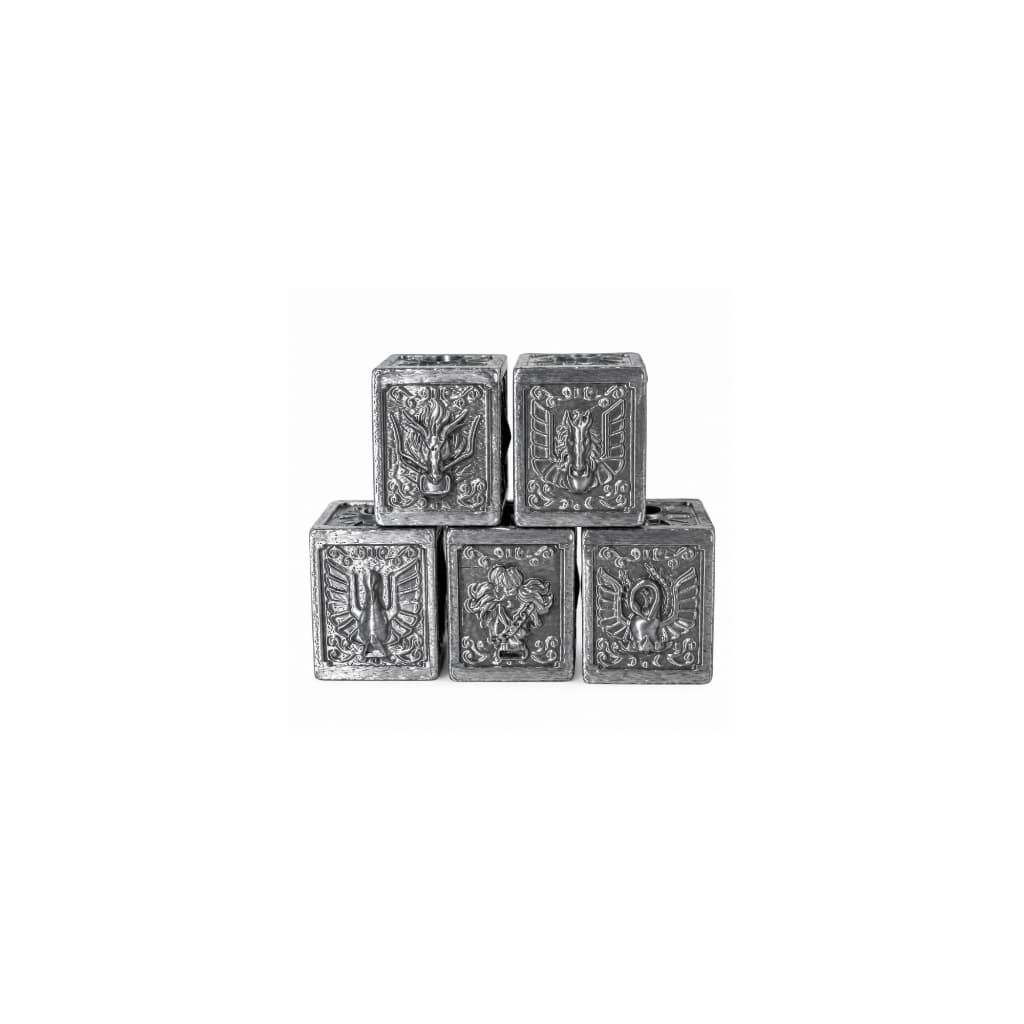 Kit 5 Caixa Das Armaduras De Bronze Decorativas Geek Colecionáveis Metalizadas