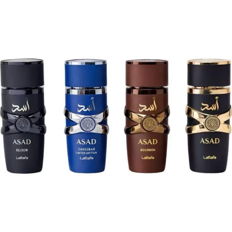 Kit Lattafa Asad Collection Luxúre – 4x25ml Eau de Parfum