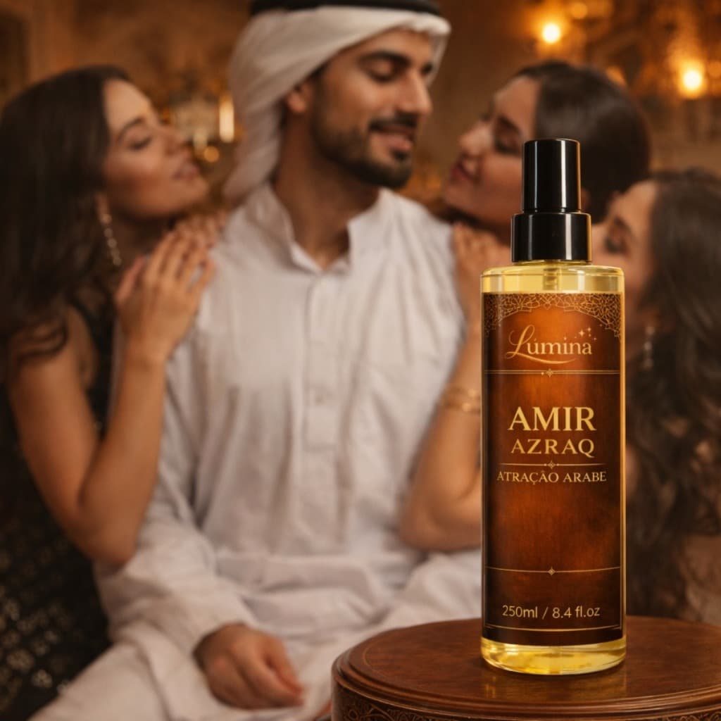 Body Splash Árabe Perfume Masculino Atração 250ml Amir Azraq Original