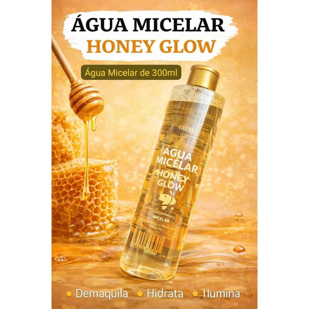 Água Micelar Honey Glow Makeup com 300 ml