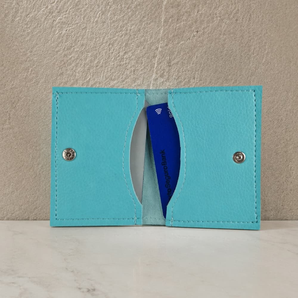 Carteira Porta Cartões Slim Duplo Artesanal Montana Compacto Minimalista