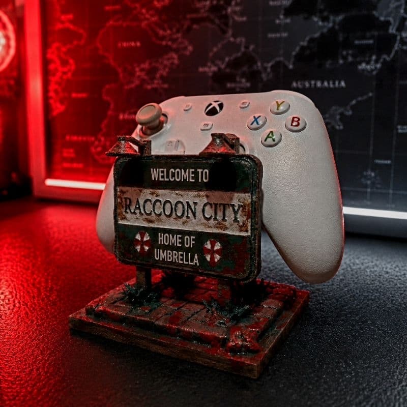 Suporte para Controle Resident evil Raaccon city tema