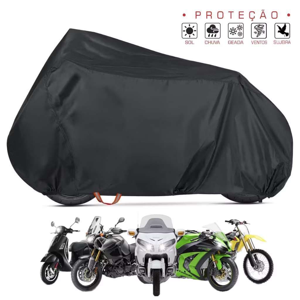Capa Para Moto Scooter Dobrável Portátil Proteção Completa Impermeável Térmica Sol Chuva