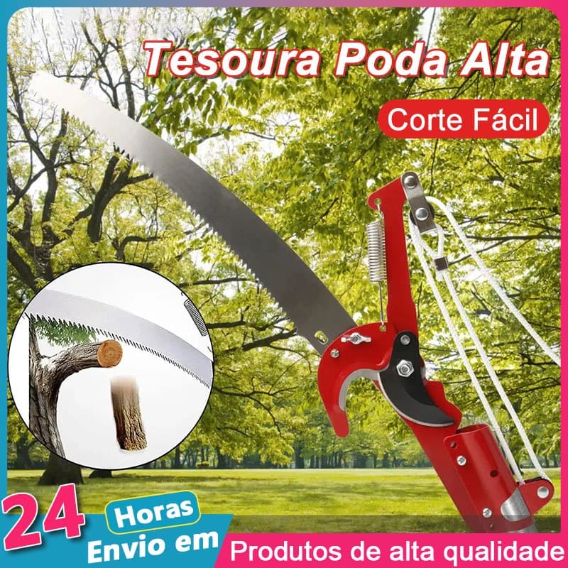 Serrote Podador Profissional De Galho Alto 2 Em 1 Poda Com Serrote Podador de Galhos