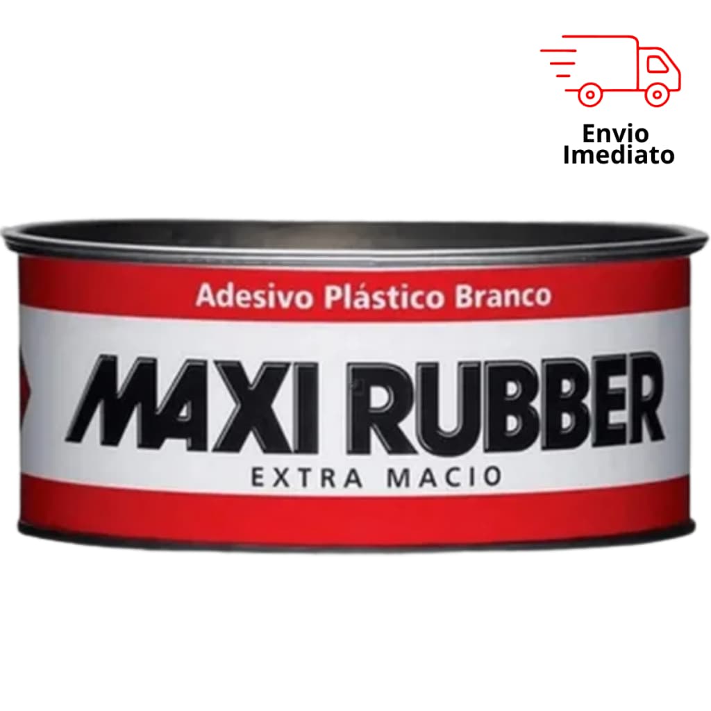 Adesivo Plástico Branco Maxi Rubber Extra Macio Colagem AutomotivaAdesivo Plástico Branc Maxi Rubber Extra Macio Colage