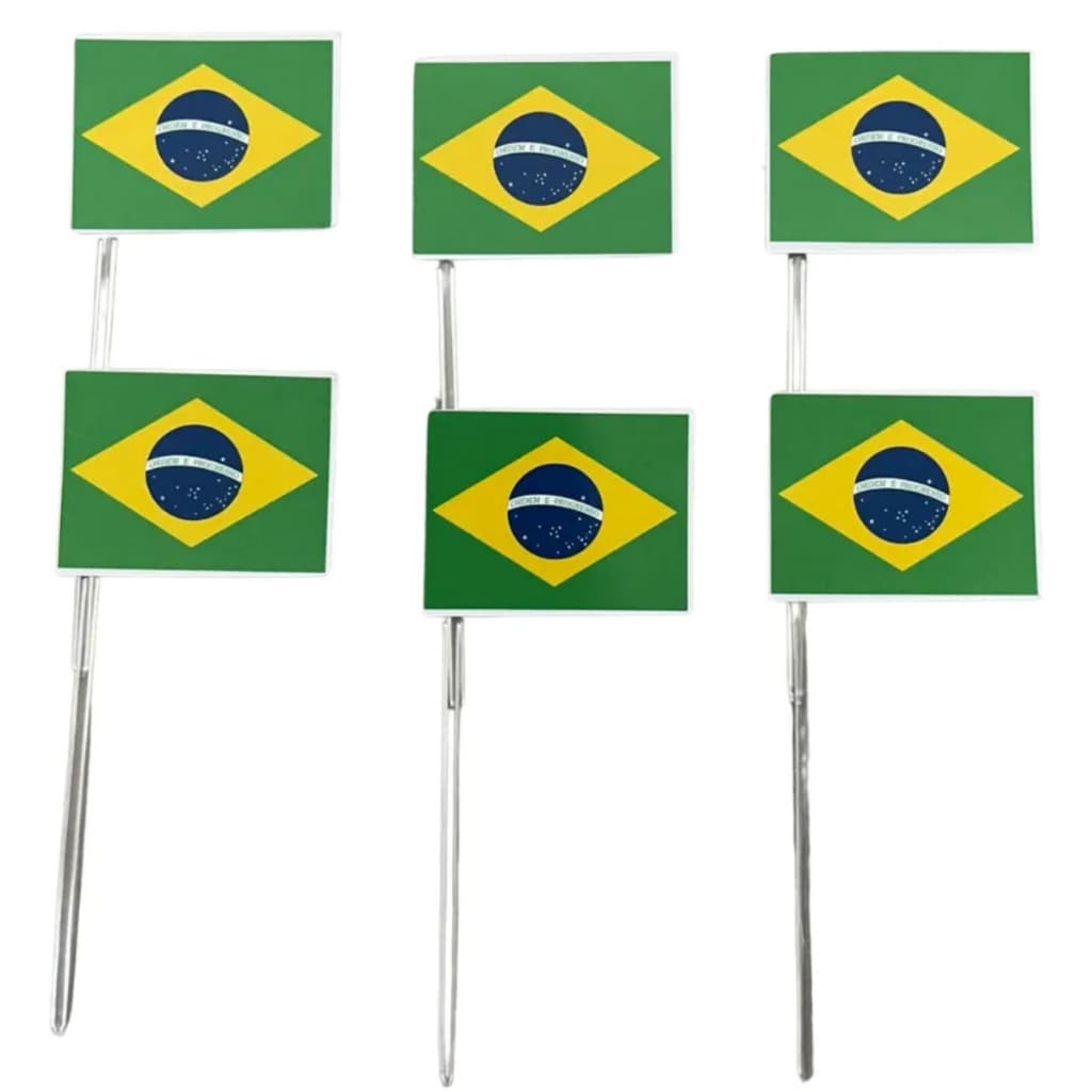 Kit 50 Toppers Docinhos Salgadinhos Doce Copa 2026 Mundo Brasil Bandeira