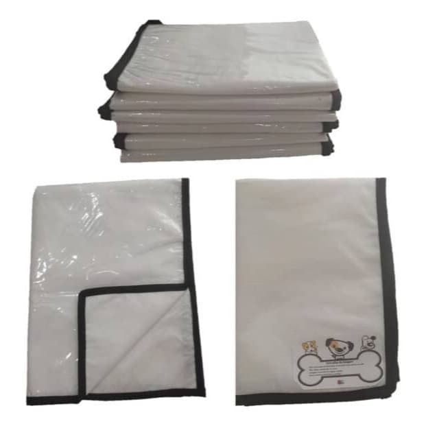 KIT 5 Tapete Higienico Pet Lavável Preto
