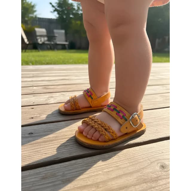 Moana bebe sandalia de couro infantil 15 ao 20