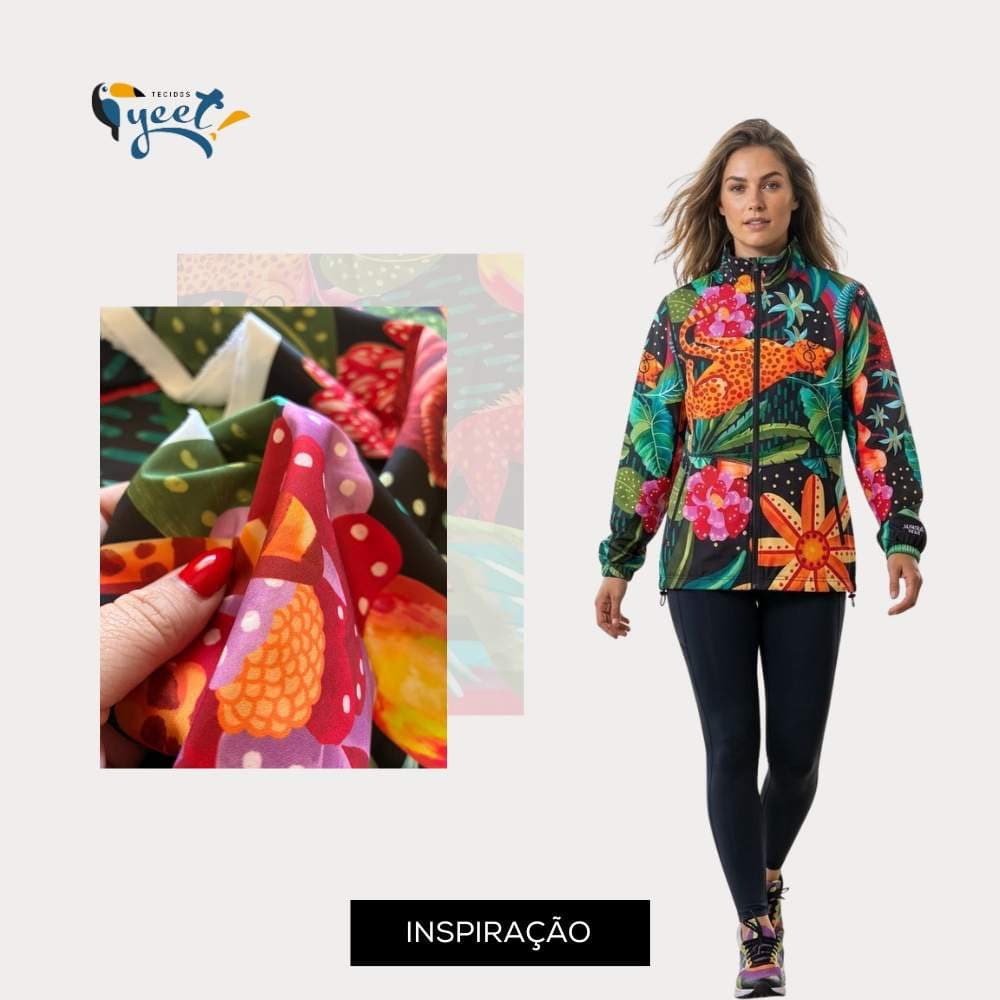 Fauna Brasileira - Tecido Estampado Digital - Largura 1,52 m -  100% Poliéster