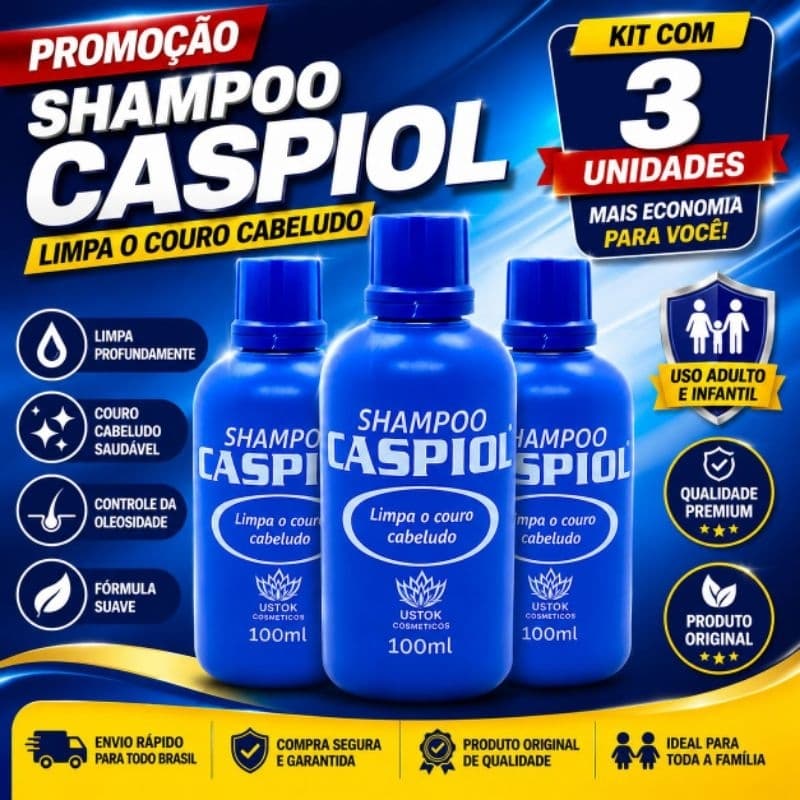 Mata Piolhos e Lêndeas 2 unidades - Caspiol 100ml