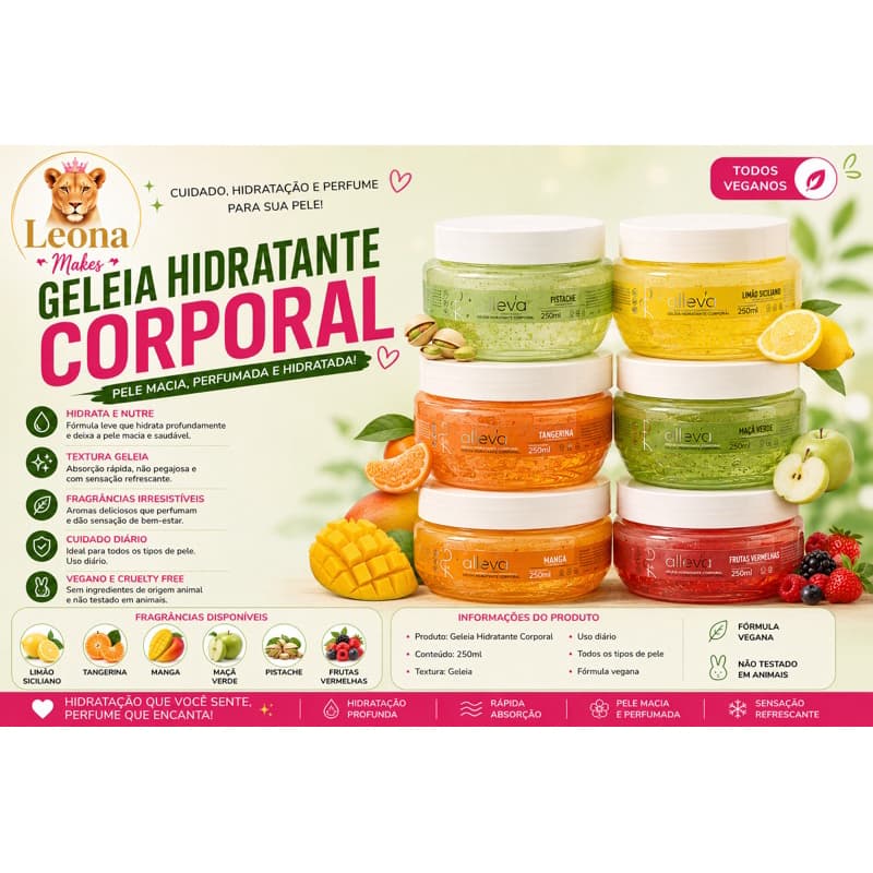 GELEIA HIDRATANTE CORPORAL ALLEVA