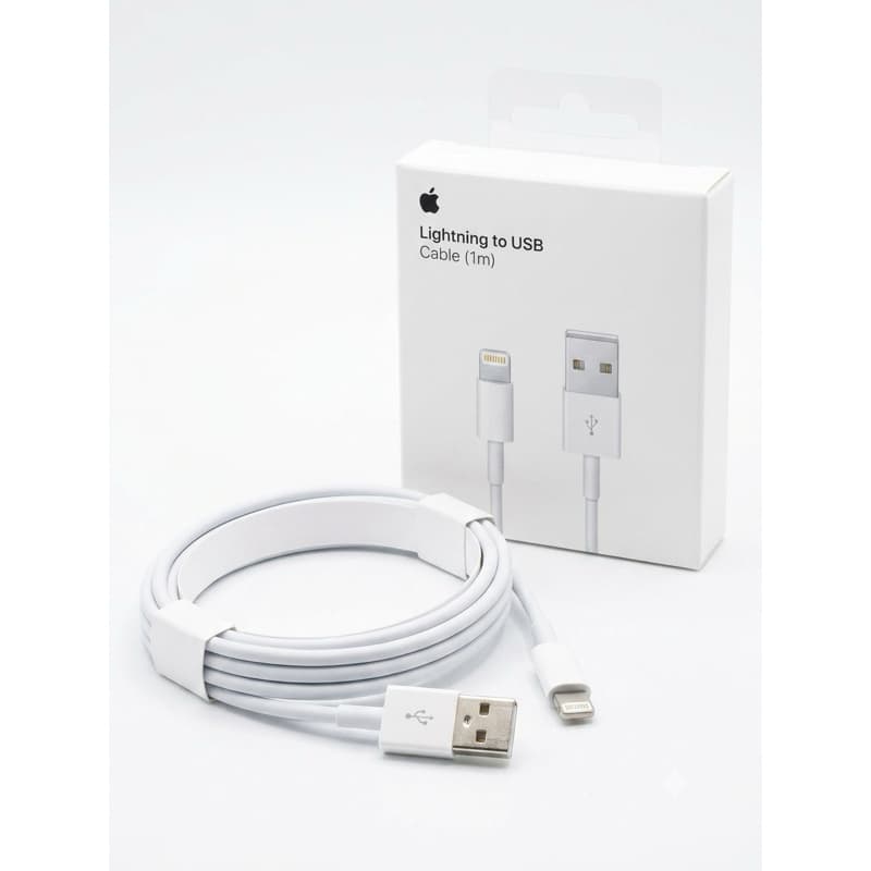 Cabo USB Lightning Branco - Carregamento Rápido e Sincronização de Dados