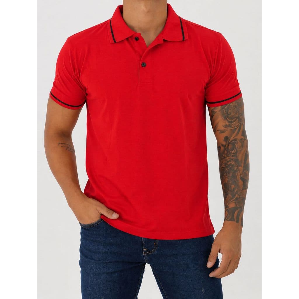 Camisa Polo Masculina Básica Algodão – Conforto e Estilo Camisa Polo Masculina