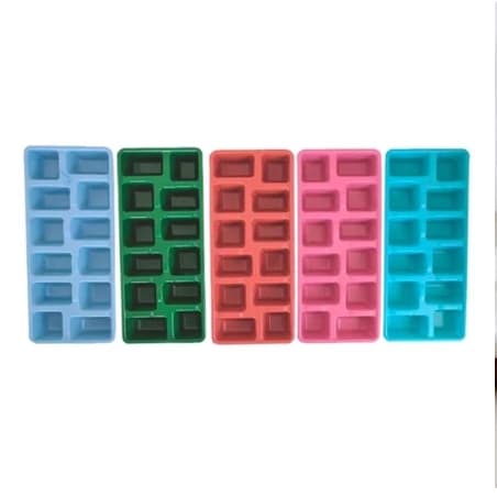 Kit 2/3/4 Forma Plástica de Gelo Cubo 12 Cavidades Colors Envio Imediato