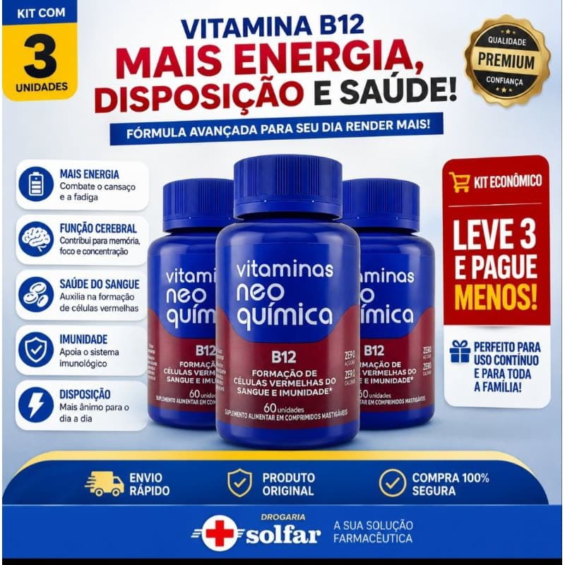 kit Vitamina B12 c/3