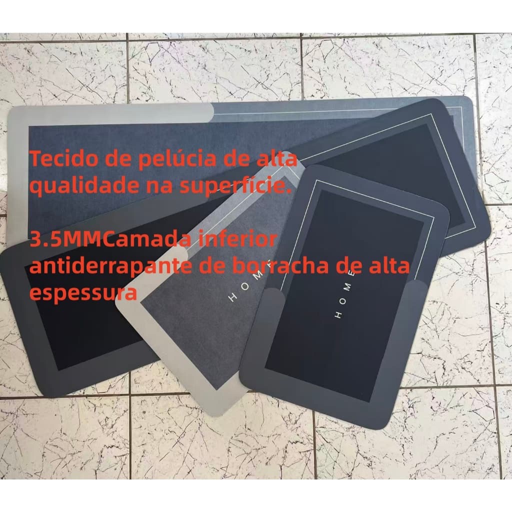 Elasticidade Tapete antiderrapante absorvente de água feito de lama diatomácea