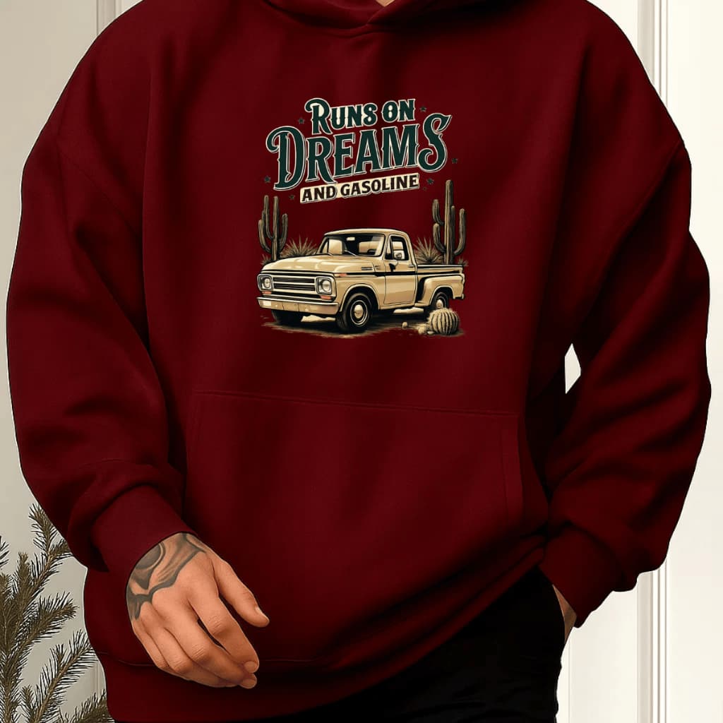 Moletom Masculino Blusa De Frio Canguru Com Capuz E Bolso Quente Confortável 100% Algodão Peluciado Estampado Runs