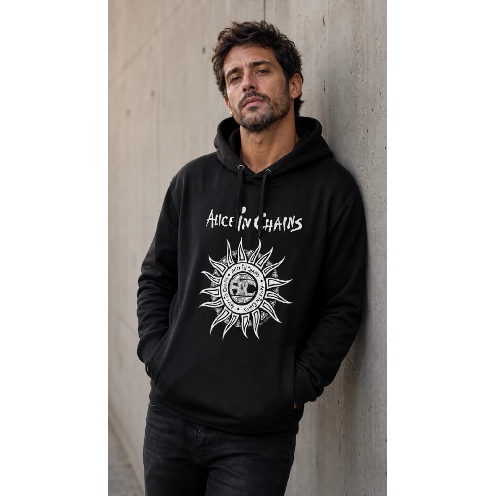 Moletom Bolso Lateral Banda Alice In Chains Rock
