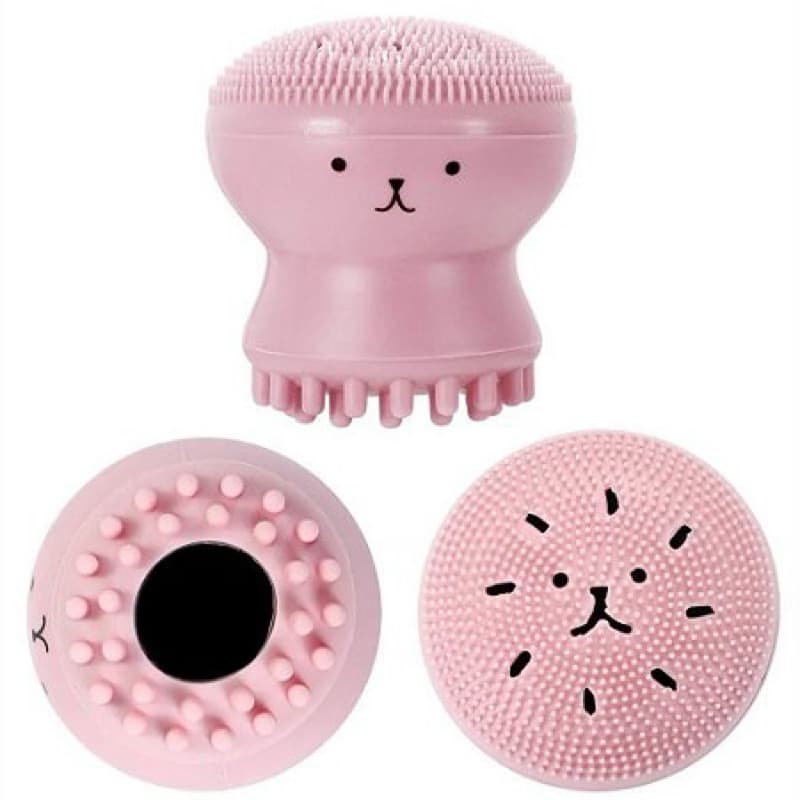 Esponja Facial Silicone Polvinho Massageadora Esfoliante Limpeza De Pele Removedor De Maquiagem