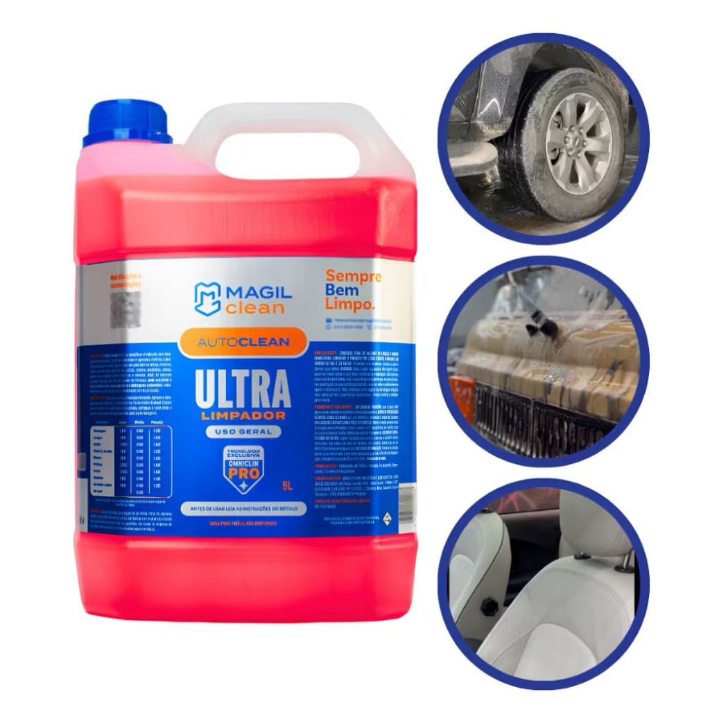 Ultra Limpador Auto Clean 5L Magil Clean Limpeza Versátil