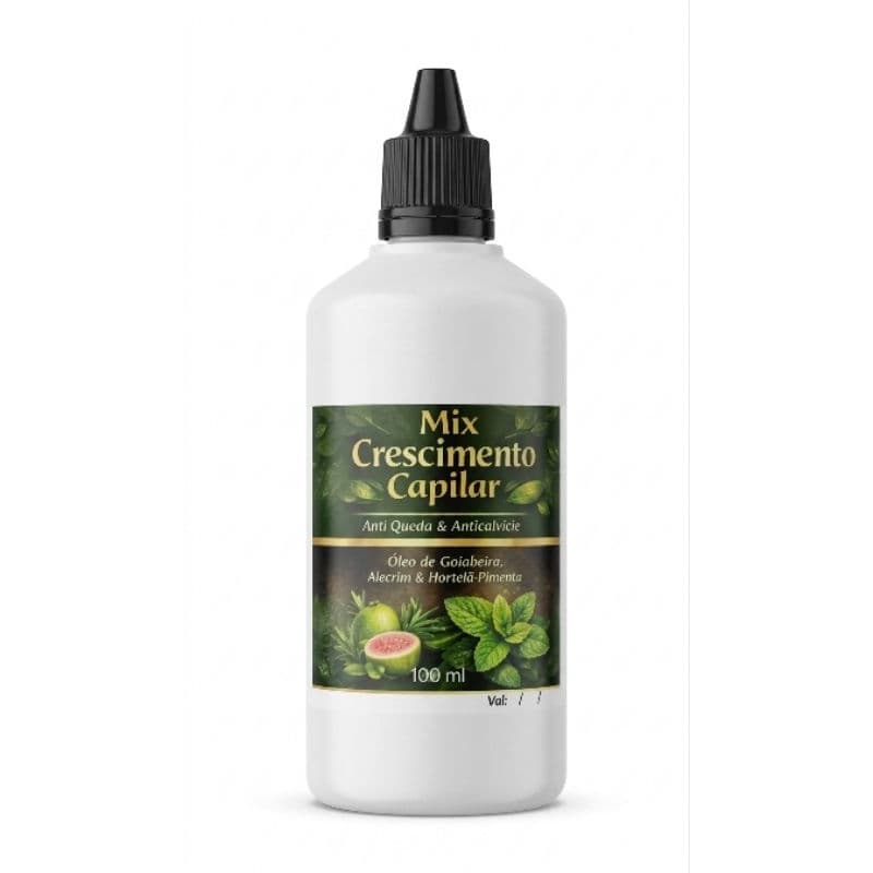 mix crescimento capilar, óleo, anti-queda , alopecia , calvície engrossa o fio, cabelo cacheados, cabelo crespo e liso