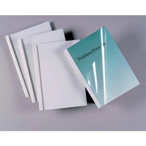Capa Térmica 10 mm Para Encadernação A4 Branco Com 10 Unidades