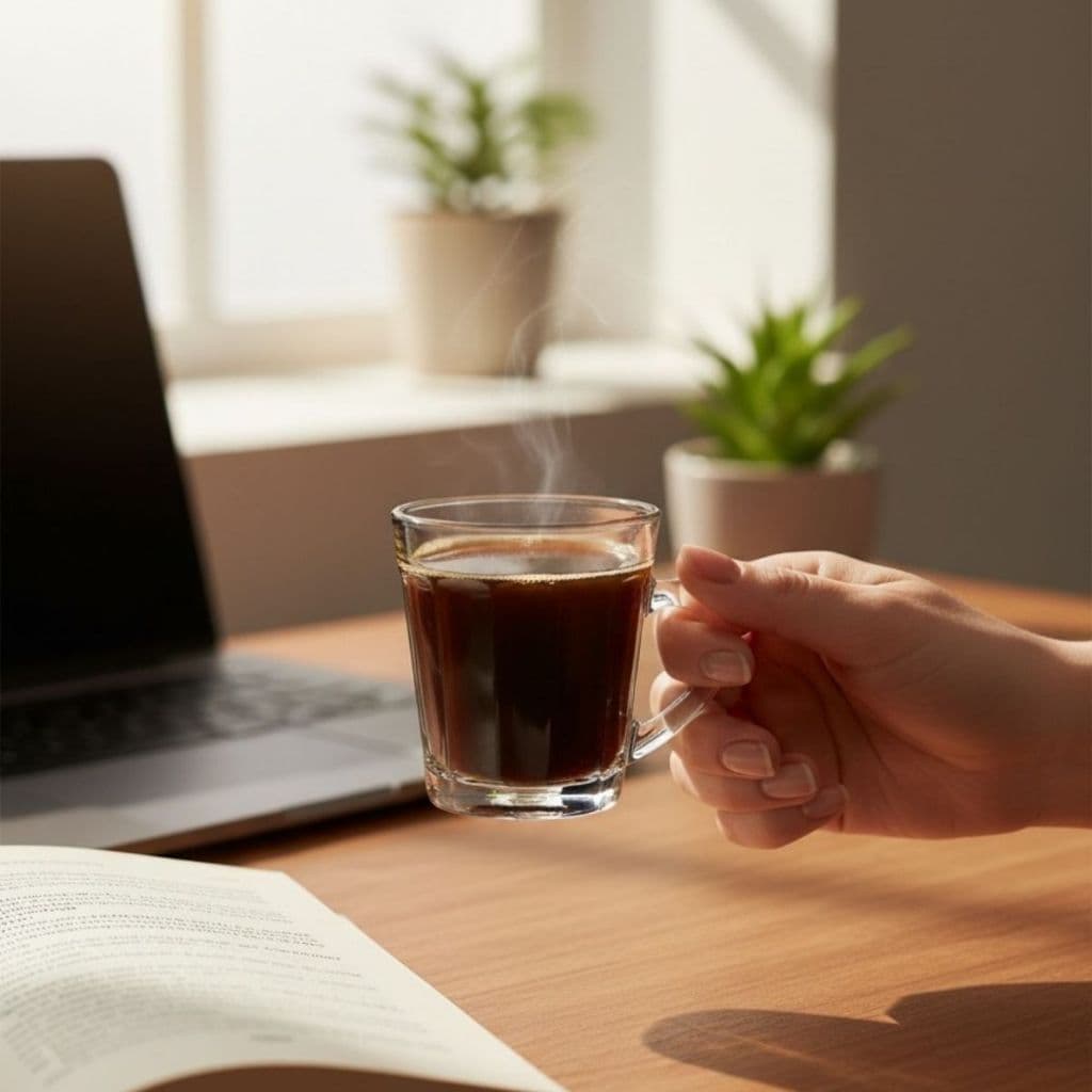Xícaras Para Café Expresso 90ml Kit Com 2 Peças Em Vidro Transparente Ideal Para Cafezinho E Chá